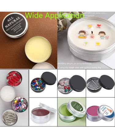 BOBOZHONG Empty Containers 12 Pieces Round Steel Tin Cans Aluminium Tin Cream Jars Travel Portable Small Metal Tin with Screw Lid for DIY Beauty Cosmetics Candle Travel 30 ml - Buy Online on GoSupps.com