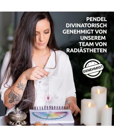 Shop Rose Quartz Divination Pendulum for Radiesthesia | Crystal Healing Tool - Buy Online on GoSupps.com