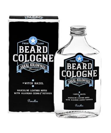 Pomellos Eau de Cologne by eeose (Beard Cologne- Alaskan Cedar & Vetiver Blue Label 250ml) Beard Cologne- Alaskan Cedar & Vetiver Blue Label 8.5 Fl Oz (Pack of 1)