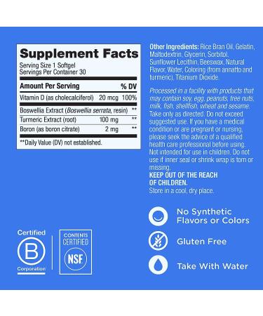 OLLY Ultra Strength Joint and Bone Support Softgels - Tumeric & Vitamin D - 30ct - Buy Online on GoSupps.com
