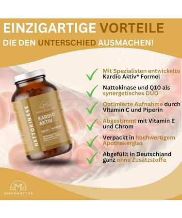 High-Dose Nattokinase Capsules | Cardio Active Formula with Q10 Chrome Pepper Vit C & E - 90 Lab-Tested Capsules - No Additives Made in DE - Buy Online on GoSupps.com