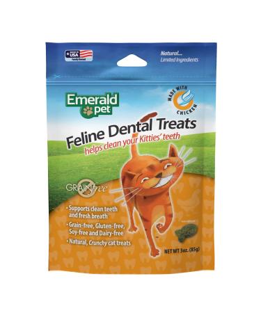 Emerald Pet Cat Chicken Dental Grain Treats - Buy Online on GoSupps.com