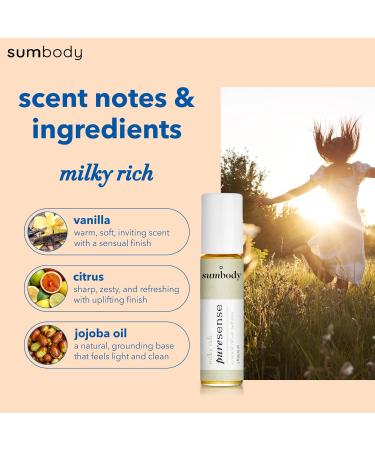 Perfume Oil for Women Puresense Milky Rich - (10ml) Aromatic Roll On Perfumes for Women Therapeutic Grade Oil Blend Organic Body Oil Fragrances Travel Size Perfume Oil Vanilla Made in USA Vanilla Citrus - Buy Online on GoSupps.com
