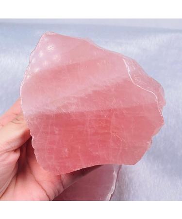 QPYD Natural Healing Rose Quartz Crystal - 650-700g Polished Freedom Mineral for Personalized Living Culture - Buy Online on GoSupps.com