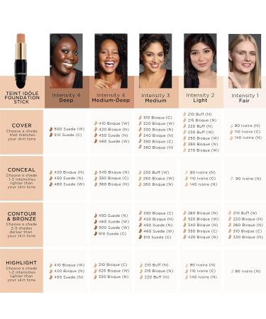 Lanc me Teint Idole Ultra Wear Foundation Stick - Full Coverage Foundation & Natural Matte Finish - Up To 24H Wear 1 Count (Pack of 1) 350 Bisque C: medium skin with cool undertones - Buy Online on GoSupps.com