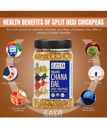 Zayd Organics Toor Dal  Indian Split Yellow Pigeon Peas  USDA Organic  1.75lbs (800g) - Buy Online on GoSupps.com