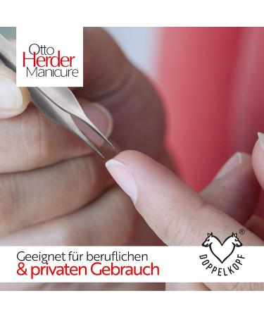 Otto Herder Manicure Splinter Tweezers 9.3 cm - Stainless Steel Pointed Tip Precision Tweezers for Flawless Grooming - Buy Online on GoSupps.com
