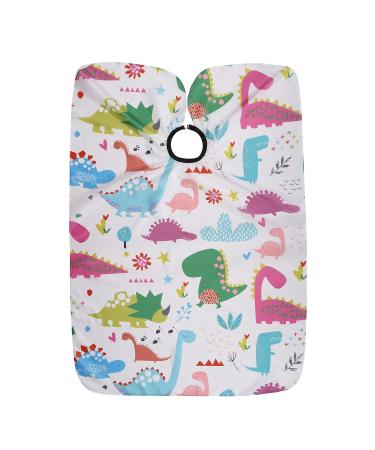 Faletony Kids Haircut Cloak - Waterproof Hairdresser Cape with Adjustable Snap Lock & Dinosaur Design - Buy Online on GoSupps.com