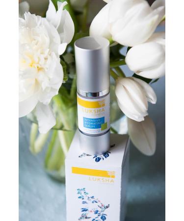 Luksha Intensive Hydrating Serum with Hyaluronic Acid & Provitamin B5 Oil-Free Lightweight Gel Moisturizer 30 ml Airless Pump - Buy Online on GoSupps.com