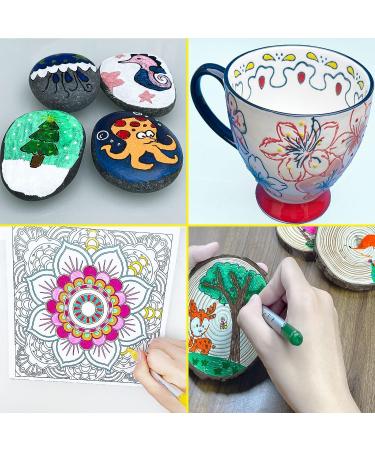 24-Color Acrylic Paint Pens for Rock, Canvas, Ceramics & More - Ultra-Fine Nib Waterborne Acrylic Ink Set - Buy Online on GoSupps.com