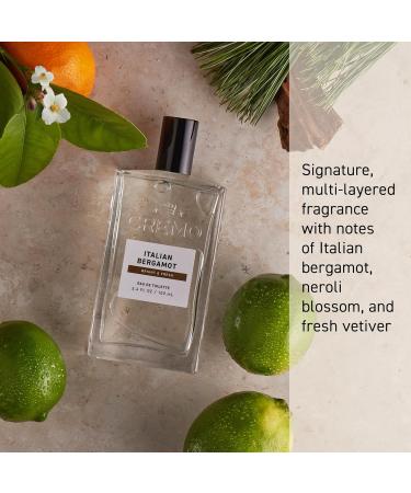 Cremo Italian Bergamot Spray Cologne For Men A Combination of Italian Bergamot Neroli Blossom and Fresh Vetiver 3.4 Fl Oz - Buy Online on GoSupps.com
