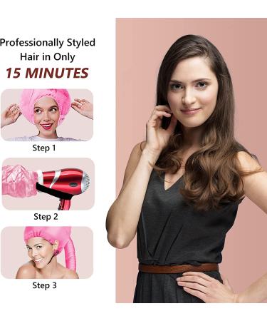 Portable Deep Pink Hair Dryer Bonnet Attachment for Safe Styling - Buy Online on GoSupps.com