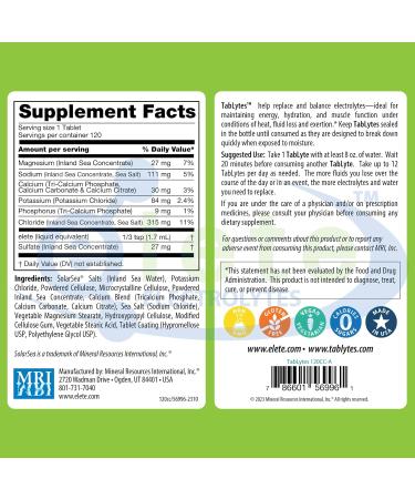 Elite Electrolyte Tablets for Hydration & Recovery | 120 Servings | Zero Sugar 9 Essential Electrolytes - Buy Online on GoSupps.com