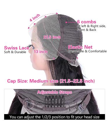 30 Inch Body Wave Lace Front Human Hair Wig | HD Lace Frontal | Pre Plucked with Baby Hair | Natural Hairline | 150% Density | Pack of 1 - Buy Online on GoSupps.com
