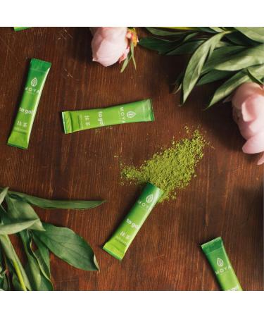 Organic Moya Matcha to Go! Set | 24 x 1.5g Matcha to Go Sticks + Glass Shaker 330ml | Set for The Preparation of hot&Cold Matcha | Ideal for Work While Traveling or at The Gym 24 x 1 5g Matcha To Go Sachets + Glass Shaker - Buy Online on GoSupps.com