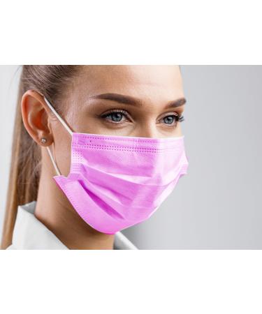 CarePrime Type IIR Medical Face Mask | Surgical Face Mask | 50 pieces | BFE 98% | EN14683:2019 | CE Certified (PINK)