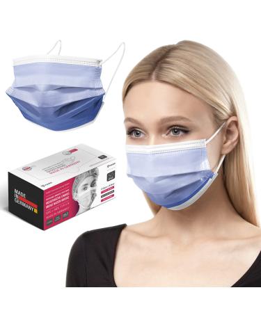 HARD 50 pieces Disposable Face Masks | Made in Germany | Type IIR & CE certified | Breathable Triple Layer - Filtration 99 78% | Elastic Earloops | Mouth Cover - Adults - Rainbow Midnight 50 Piece standard size (17 5 cm x 9 5 cm) Rainbow Midnight