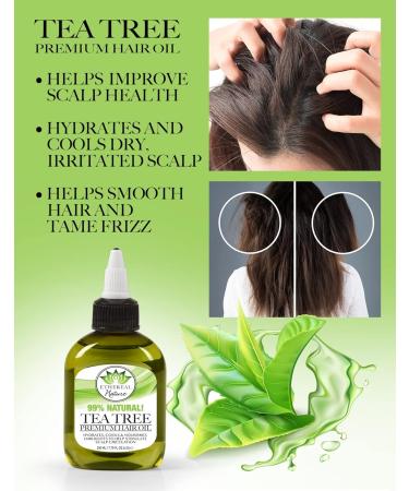 Ethereal Nature 99% Natural Hair Oil Blend with Tea Tree - 7.1 oz | Nourish & Protect Your Hair - Buy Online on GoSupps.com