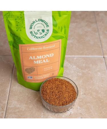Worldwide Botanicals Roasted Almond Meal - 100% Pure Golden Roasted California Almonds | Gluten-Free | Vegan & Paleo | 1 lb - Buy Online on GoSupps.com