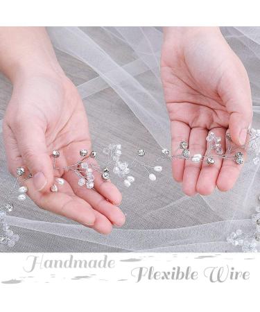 Yean Wedding Hair Vine 100cm Silver - Bridal Headband for Bride & Bridesmaid - Buy Online on GoSupps.com