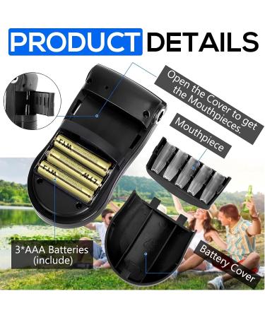 Portable Alcohol Breathalyzer with 20 Mouthpieces - Professional-Grade Accuracy for Personal Use | Digital LCD Screen - Accurate Blood Alcohol Tester - Buy Online on GoSupps.com