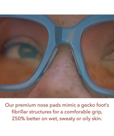 Setex Gecko Grip Non-Slip Eyeglass Nose Pads - 1.8mm Thick Transparent Bulk Pack of 15 Pairs | Innovative Micro-Structured Fibres for Ultimate Comfort - Buy Online on GoSupps.com
