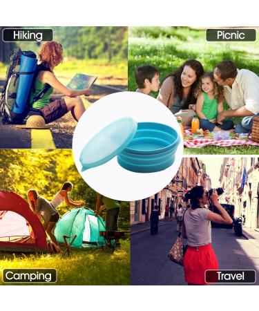 ME.FAN Silicone Collapsible Bowls - 27oz 2 Pack with Lids - Portable Food Storage Containers - Silicone Folding Travel Bowl Set - Buy Online on GoSupps.com