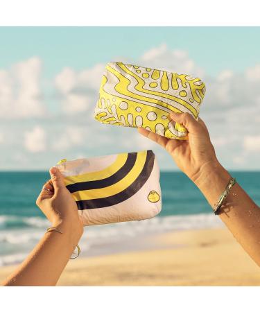 Sun Bum Hair Care Travel Essentials Kit | Revitalizing Shampoo Conditioner & 3-in-1 Leave In Treatment | Aloha Collection Pouch | International Shipping Available - Buy Online on GoSupps.com