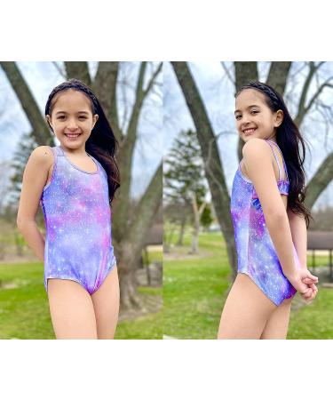 Arshiner Girls' Gymnastic Leotard Ballet Dance Sleeveless Tank - Purple Sky, 5-6 Years - Buy Online on GoSupps.com