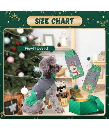 Christmas Dog Sweater - Warm Turtleneck Knitwear for Puppies | Festive Gray-Green Moose Design - Perfect Gift for Pets - Buy Online on GoSupps.com