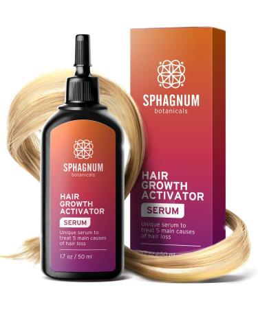 Hair Growth Serum - Follicle Activator Treats 5 Main Causes for Hair Loss. Cleanses and Nourishes Roots. 1.7 oz