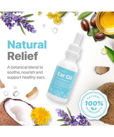 Ear Oil Drops | Garlic Mullein Ear Drops for Clogged Ears Ear Infection Ear Wax Removal Drops Itchy Ears & Earache Drops | Swimmers Ear Drops For Swimmers | Sweet Oil For Ears | Ear Tinnitus Relief - Buy Online on GoSupps.com