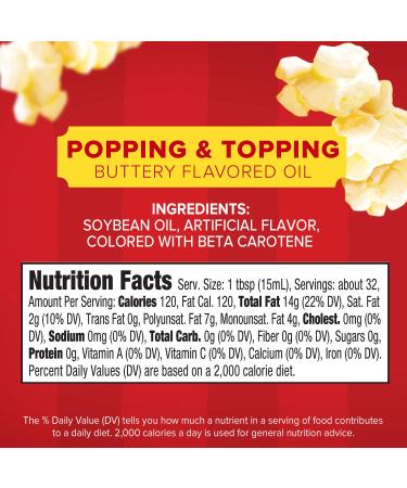 Orville Redenbacher's Buttery Flavored Oil - Keto Friendly, 16 oz, Pack of 6 - Buy Online on GoSupps.com