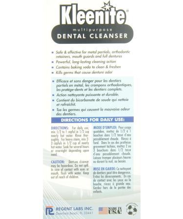Regent Labs Kleenite Multipurpose Dental Cleanser - 9 Ounces | Effective Dental Hygiene for Home & Travel - Buy Online on GoSupps.com