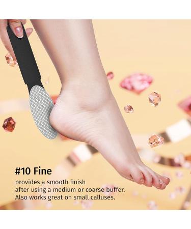 Diamancel Luxury Diamond Foot Buffer #10 - Fine Grit Rasp for Smooth Calluses & Rough Skin - International Shipping Available - Buy Online on GoSupps.com
