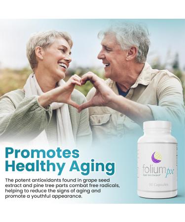 Folium pX Pure Pine Tree Parts & Grape Seed Extract | Body Cleanse & Metal Detox Support - Buy Online on GoSupps.com