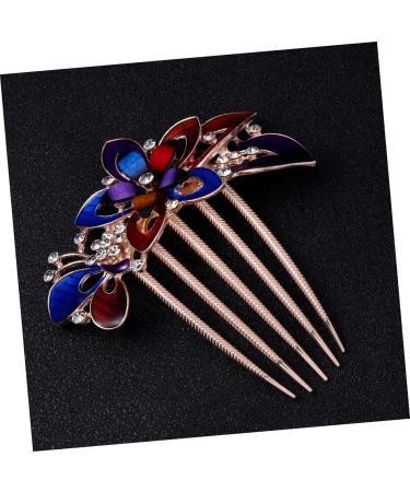 Angoily Flowers Hairpin Hair Accessories Rhinestone Flower Bride Crystal - Buy Online on GoSupps.com