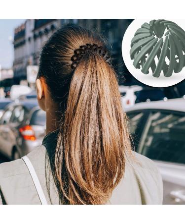 Shop Luvadeyo Vintage Birds Nest Hair Clips 3 Piece Set | Big Hair Grippers & Accessories for Women | Monochrome Coffee Pink Green - Buy Online on GoSupps.com