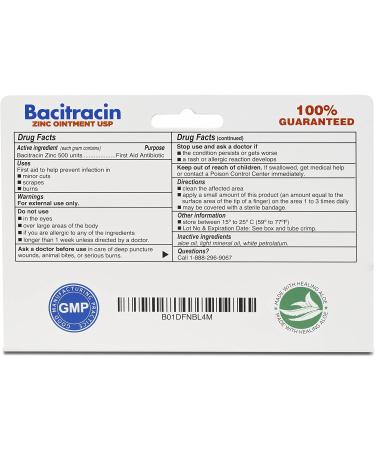 (4 Pack) Globe Bacitracin Zinc Ointment + Aloe 1oz | Antibiotic First Aid Supplies | Maximum Healing Power | Prevents Infection in Cuts, Scrapes & Burns - Buy Online on GoSupps.com