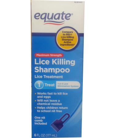 Equate Maximum Strength Lice Killing Shampoo 6oz Compare to RID Lice Killing Shampoo