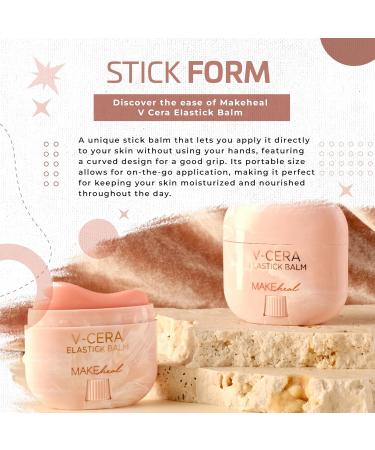 V-Cera Elastick Balm & Gua Sha Plate for Facial Massage | Moisturizing Multi Balm Stick | KBeauty (14g) - Youthful Skin Essentials - Buy Online on GoSupps.com