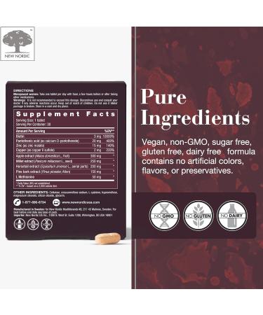 New Nordic Hair Volume for Menopause | Supports Healthy Hair Growth & Nourishes Mature Hair | 30 Tablets for Post-Menopausal Women - Buy Online on GoSupps.com