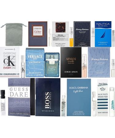 Men's Designer Cologne Sample Vial - Set of 12 | Premium Fragrance Collection - Buy Online on GoSupps.com