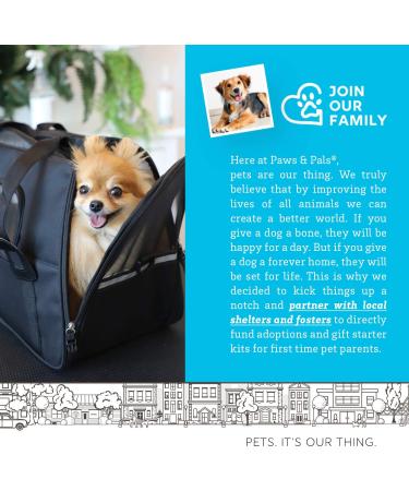 Airline Approved Pet Carrier - Soft-Sided for Small-Medium Cats and Dogs - On-Board Under Seat Travel Bag with Fleece Bed - Large Onyx Black - Buy Online on GoSupps.com