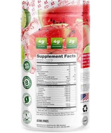 About Time Plant Based BCAA Hydrate - L-Glutamine & Electrolytes Watermelon Lime Non-GMO Gluten Free 20 Servings - International Shipping Available - Buy Online on GoSupps.com