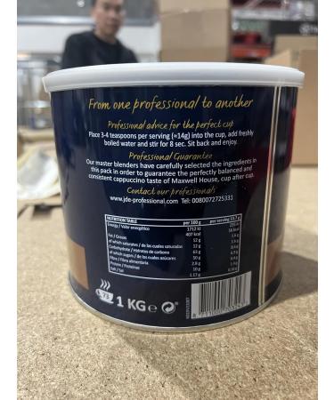 Maxwell House Cappuccino Instant Coffee 1kg Box - Buy Online on GoSupps.com