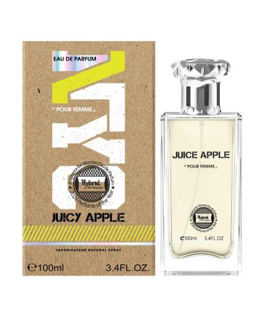 Hybrid & Company Women Juice Apple Pour Femme Eau De Parfum Vaporisateur Natural Spray 3.4 Fl Oz