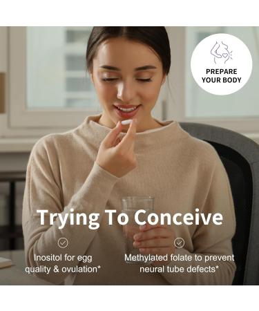 Nourished Mama Prenatal Multivitamin - Vegan Iron-Free Methylated Folate & Choline for Preconception Pregnancy Postpartum & Breastfeeding - 90 Count - Buy Online on GoSupps.com