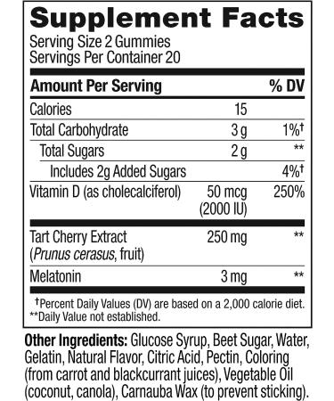 OLLY Muscle Recovery Sleep Gummies - 3mg Melatonin, Tart Cherry, Vitamin D - Berry Flavor - 40 Count - Buy Online on GoSupps.com