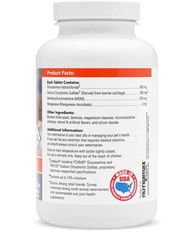 Nutramax COSEQUIN Maximum Strength Joint Supplement with MSM for Dogs - 132 Count - Buy Online on GoSupps.com